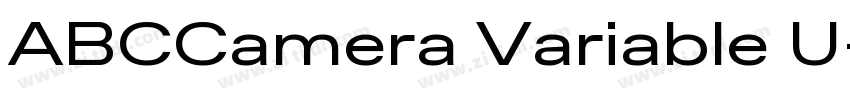 ABCCamera Variable U字体转换